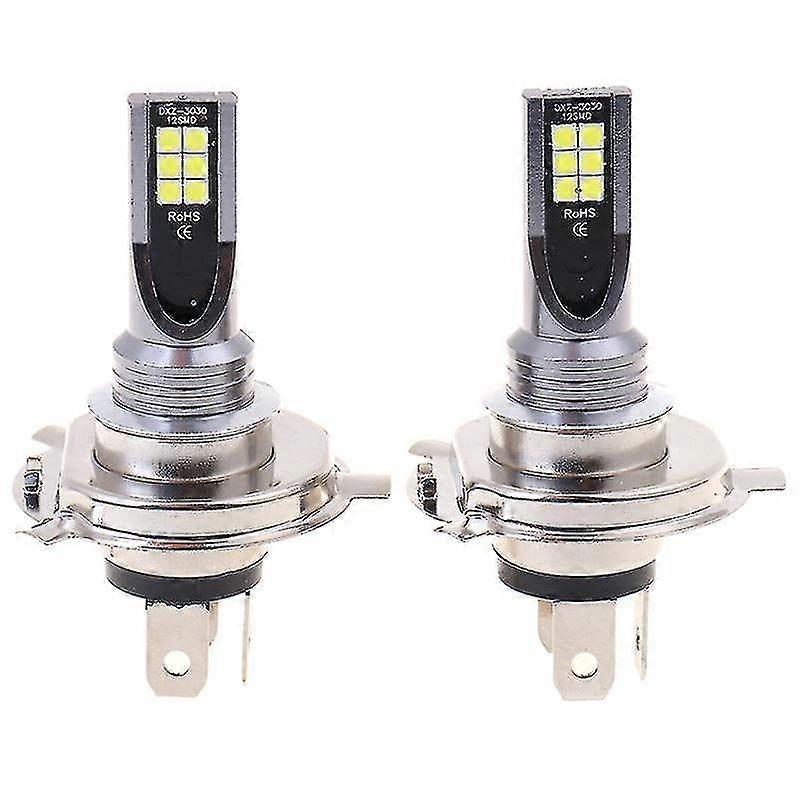 2x H4 200W 12000lm LED Hi / Lo Beam auton sumuvalo maapallopolttimot