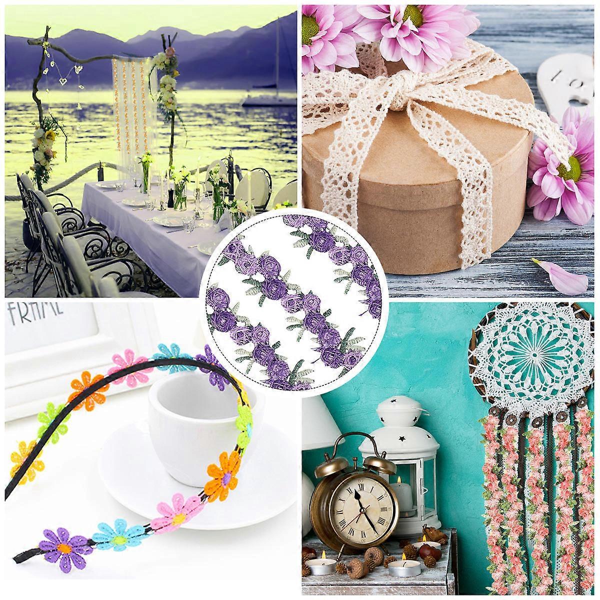 Sewable flower decoration, adaptable for various crafting needs, elegant and well-made