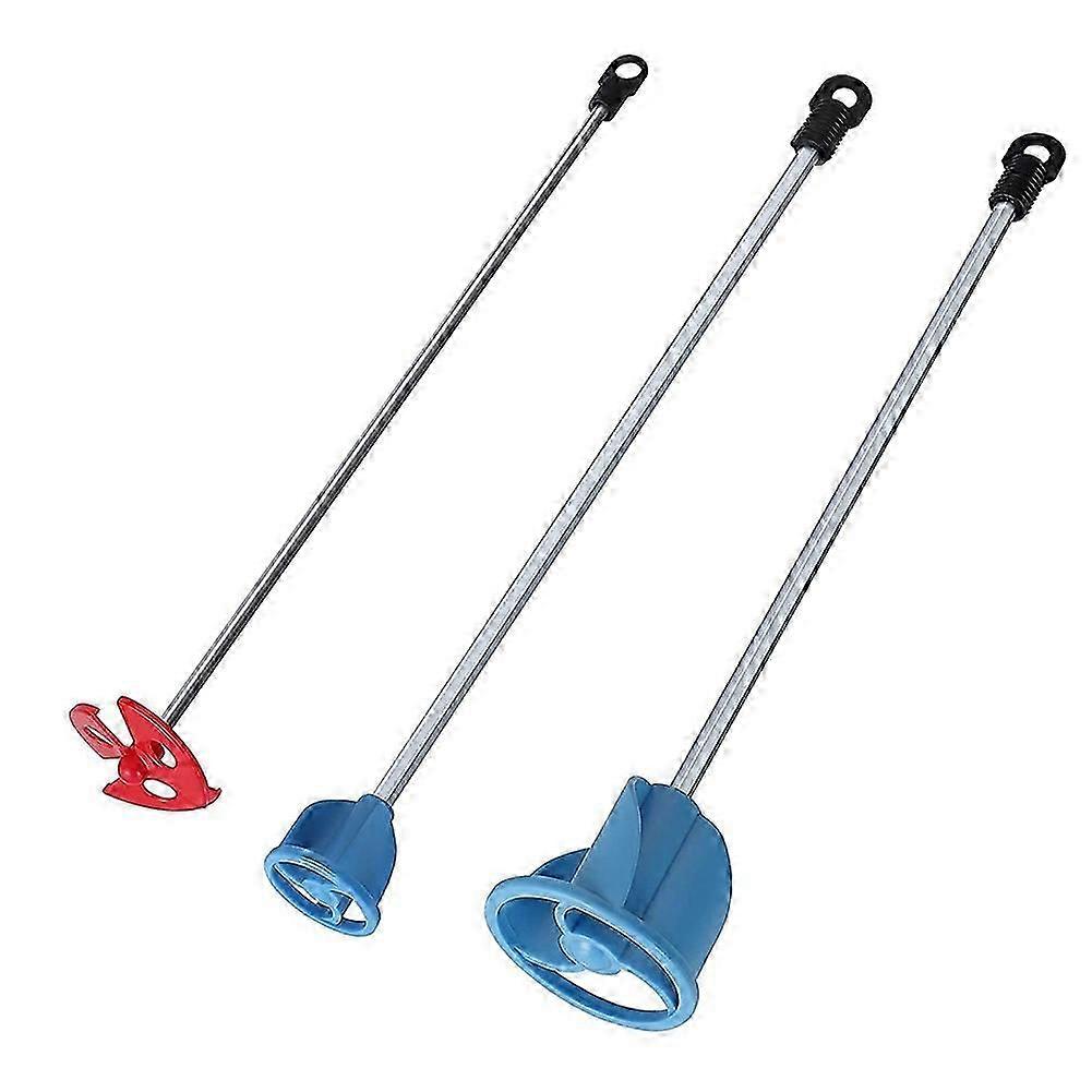 Pack of 3 Paint, Epoxy Resin, Mud&Ceramic Glaze Mixer Paddle Blades-Power Drill Stirring Attachment