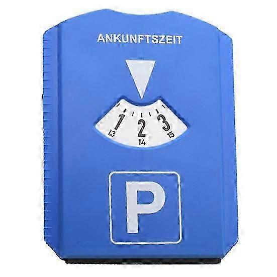 2025 Plastic Car Parking Disc Timer Clock Arrival Time Display With Snow Scraper