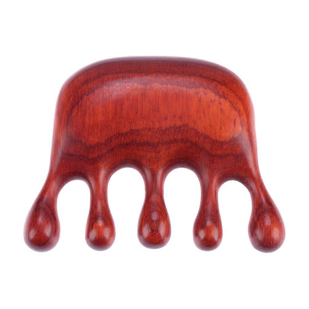 Wooden Manual Massage Comb with Smooth, Skin Friendly Edges – Durable and Portable Scalp Massager for Deep Tissue Relaxation and Comfortable Head Use