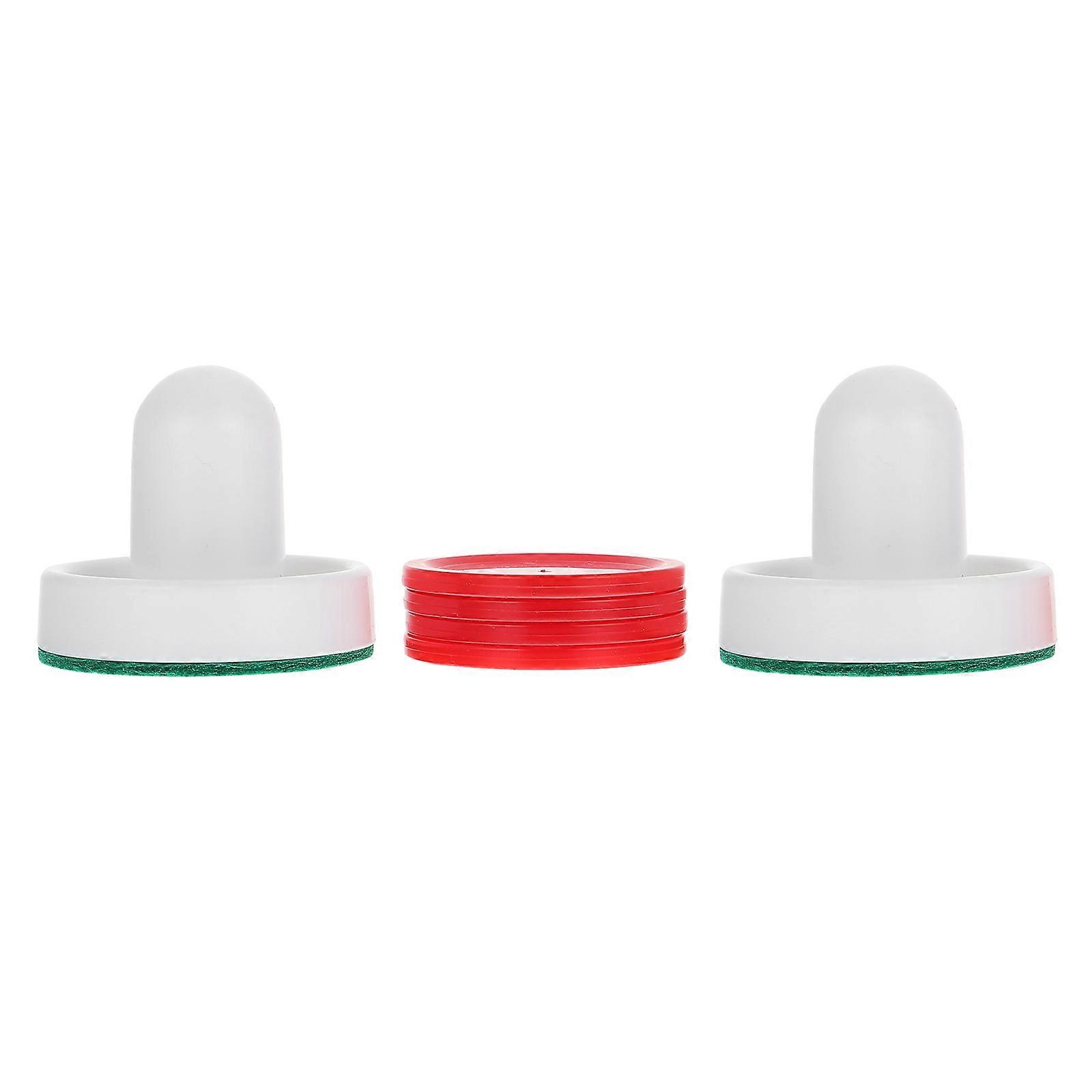 2 Sets Air Hockey Pucks & Strikers Durable Plastic Game Table Accessories for Playrooms