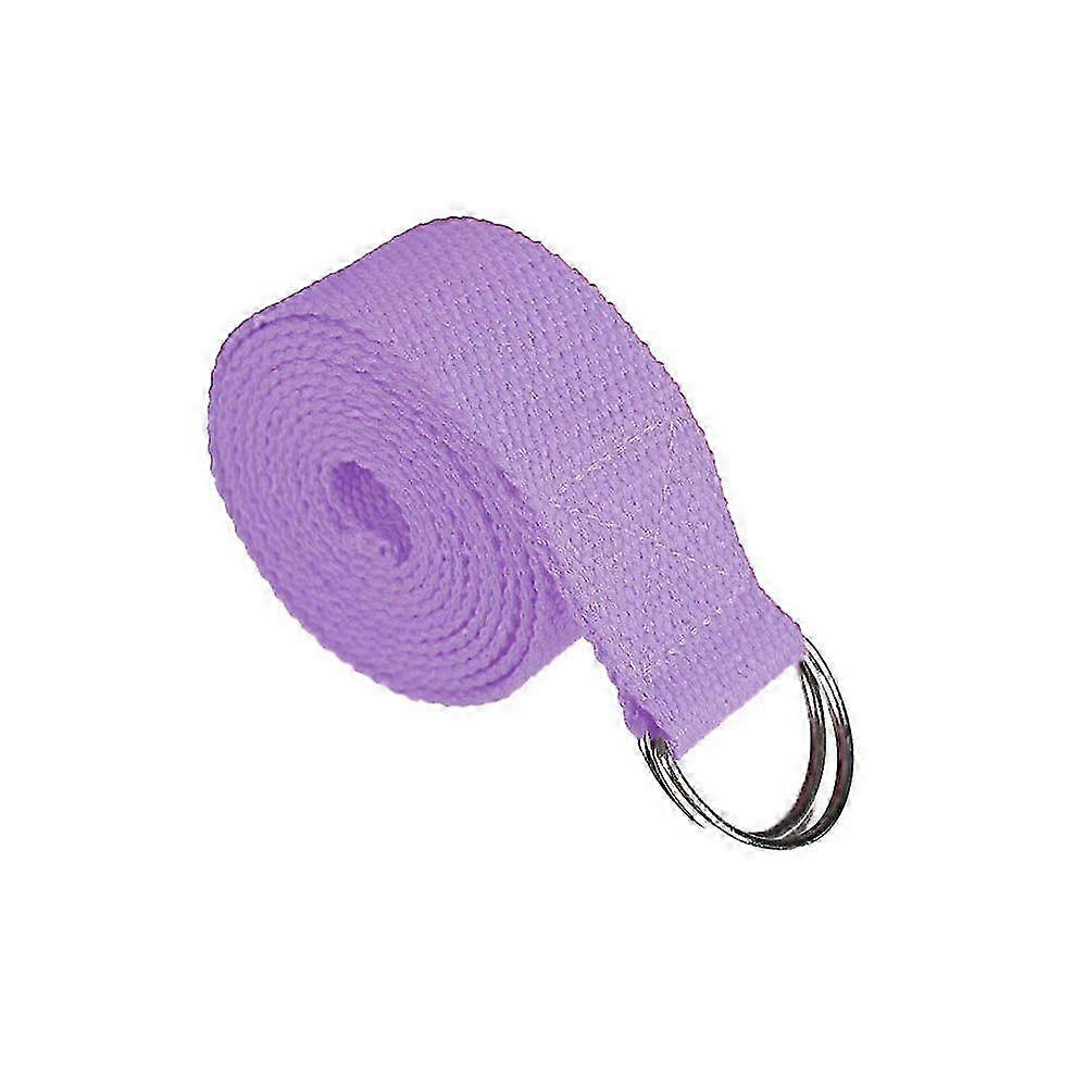 Thick and Durable Yoga Stretching Strap Made of Cotton with Adjustable Ring, Ideal for Flexibility and Stretching Exercises
