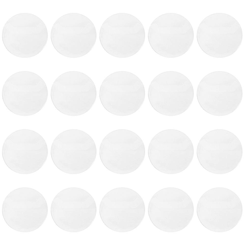 20pcs Transparent Round Badge Protector Covers for Collectibles, Coins, and Medals – Multi Use Display & Storage Solution
