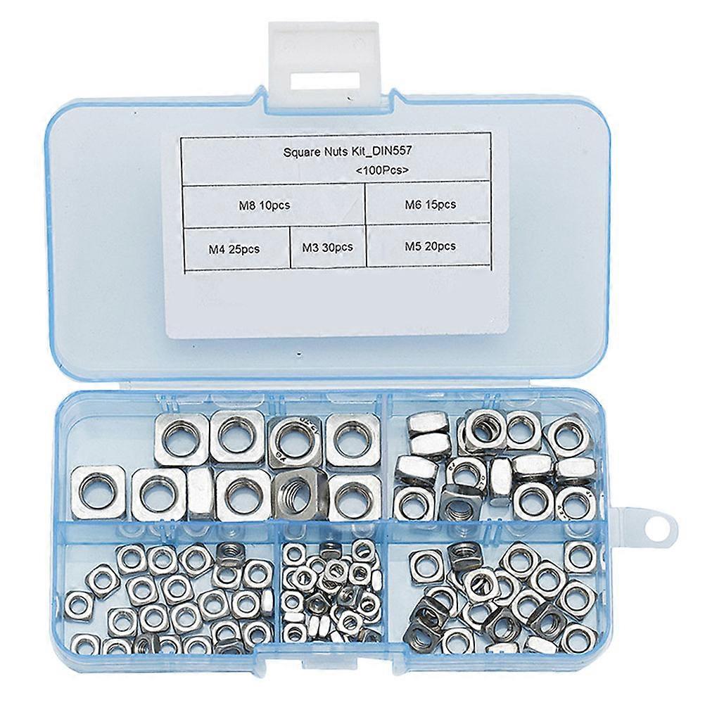 Hardware Nuts Easy to Install for Manufacturing Professionals 100Pcs
