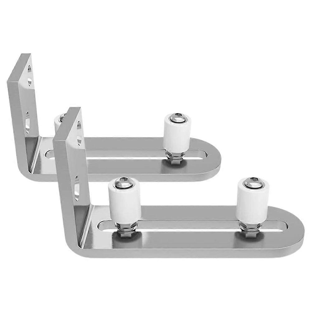Barn Door Bottom Guide Stainless Steel Stabilize Sliding Doors 12.00X6.30X4.00CM 2Pack