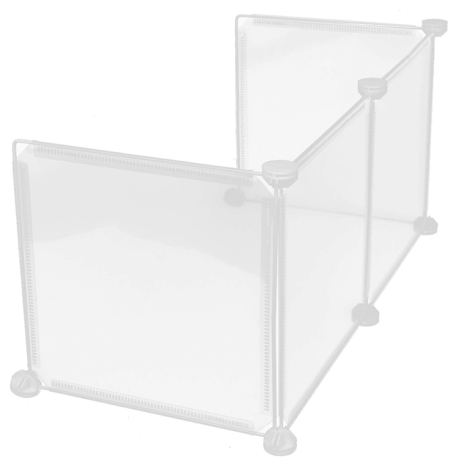 Countertop Barrier Panel Sneeze Guard Divider Board For Classroom Office Desk 61.50X31.00X31.00CM Transparent Isolation 1Pcs