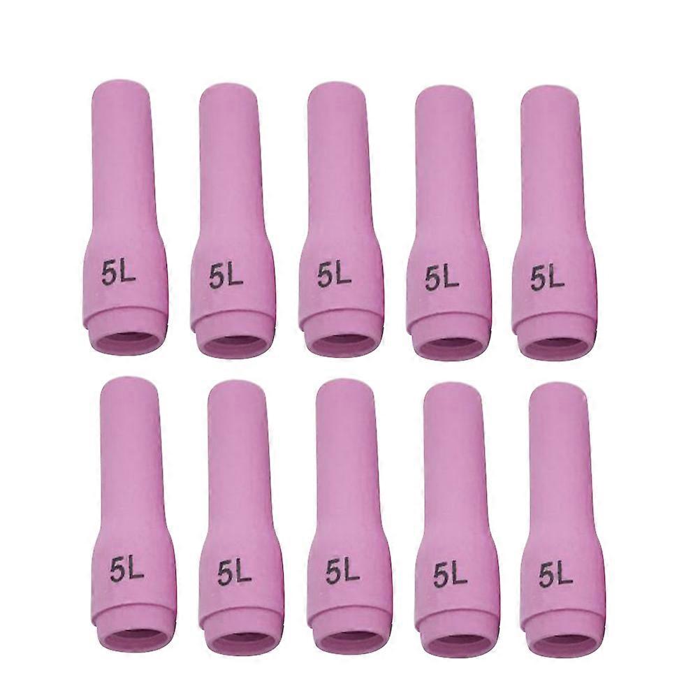 Welding Torch Nozzle Argon Arc Welder Professional Welding Cylindrical Shape 10Pcs