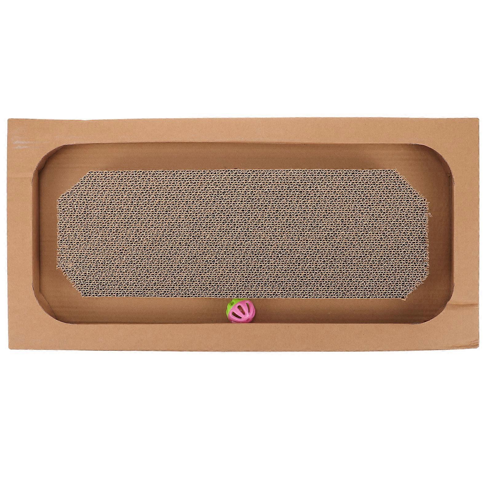 Scratching Pad for Indoor Scratcher Board Corrugated Paper Wide Surface Promote Healthy Scratching Behavior 1Set