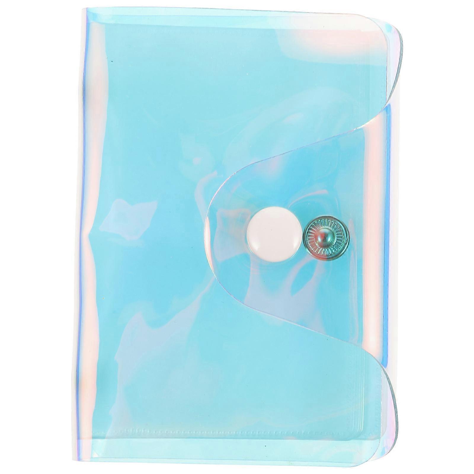 Hologram Transparent Card Holder Organizer Stylish Holographic Design for Travel, Sports & Shopping