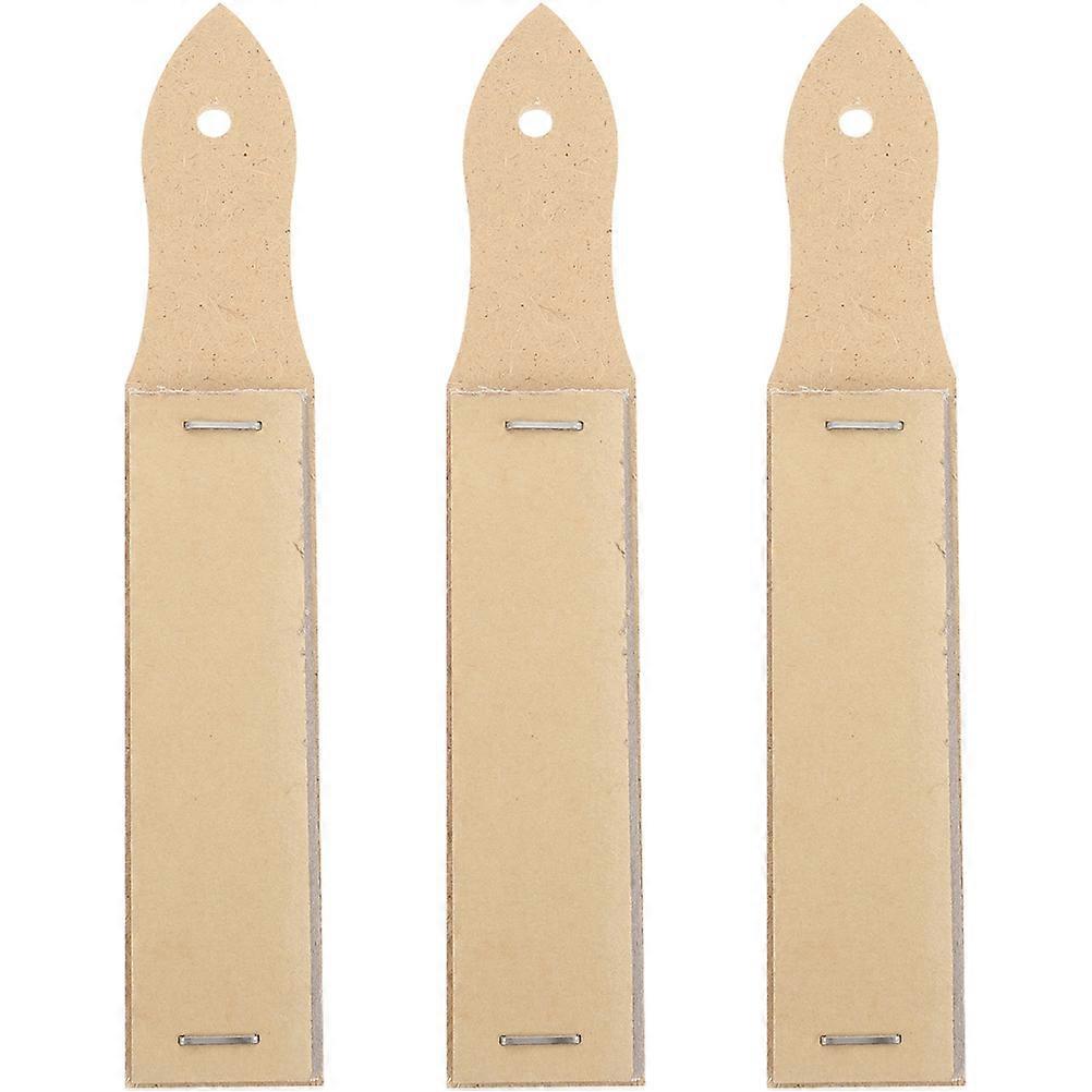 Sand Paper For Drawing Rectangular Shape Light Yellow 16.50X2.90X0.40CM Sharpening Pencils Charcoal Stumps 3 Sets