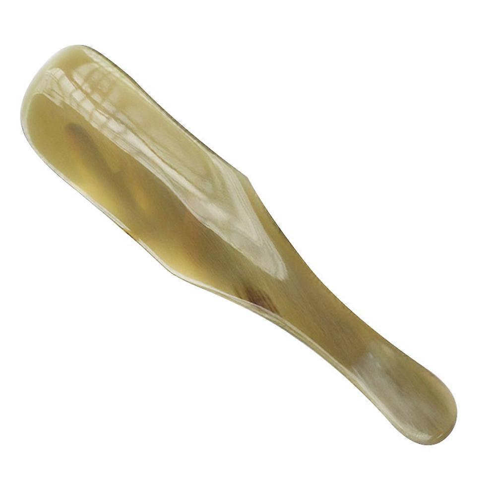 Portable Shoehorn with Smooth Surface for Wearing Khaki Synthetic Material