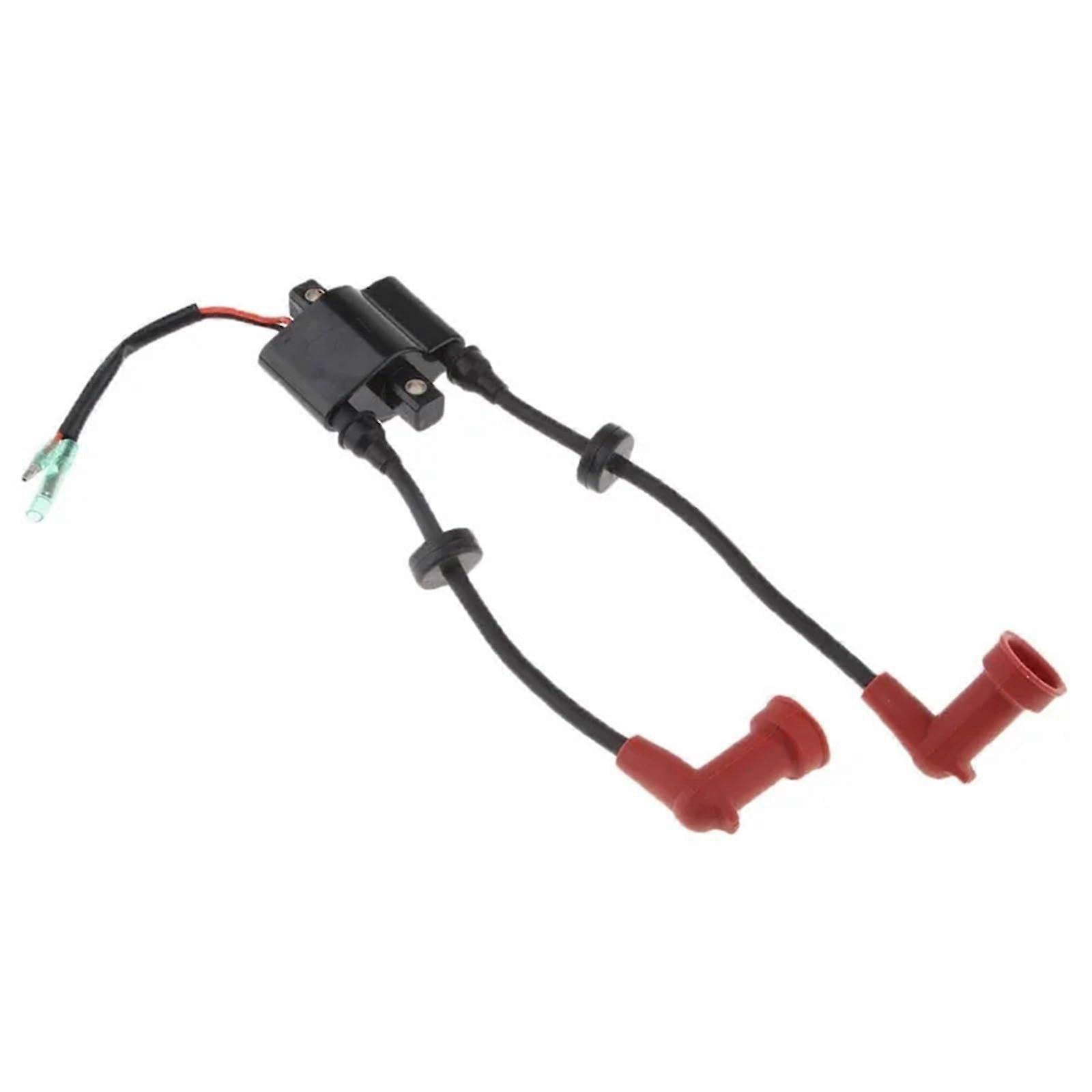 Ignition Coil Boot Accessories for Yamaha 9.9HP 2-Stroke Marine Outboard Motor, Alloy Spark Plug Coil Assembly