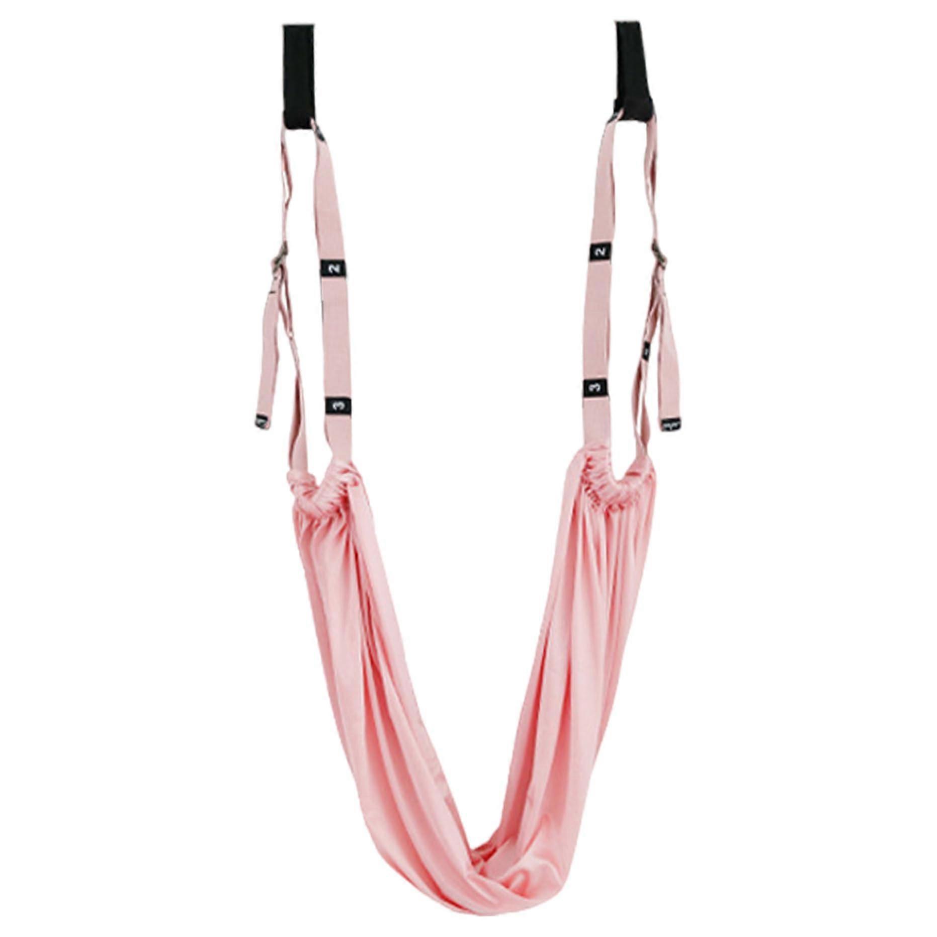 Yoga Stretch Strap for Flexibility Training, Adjustable Leg Extender with Door Anchor for Pilates and Dance, Durable Material