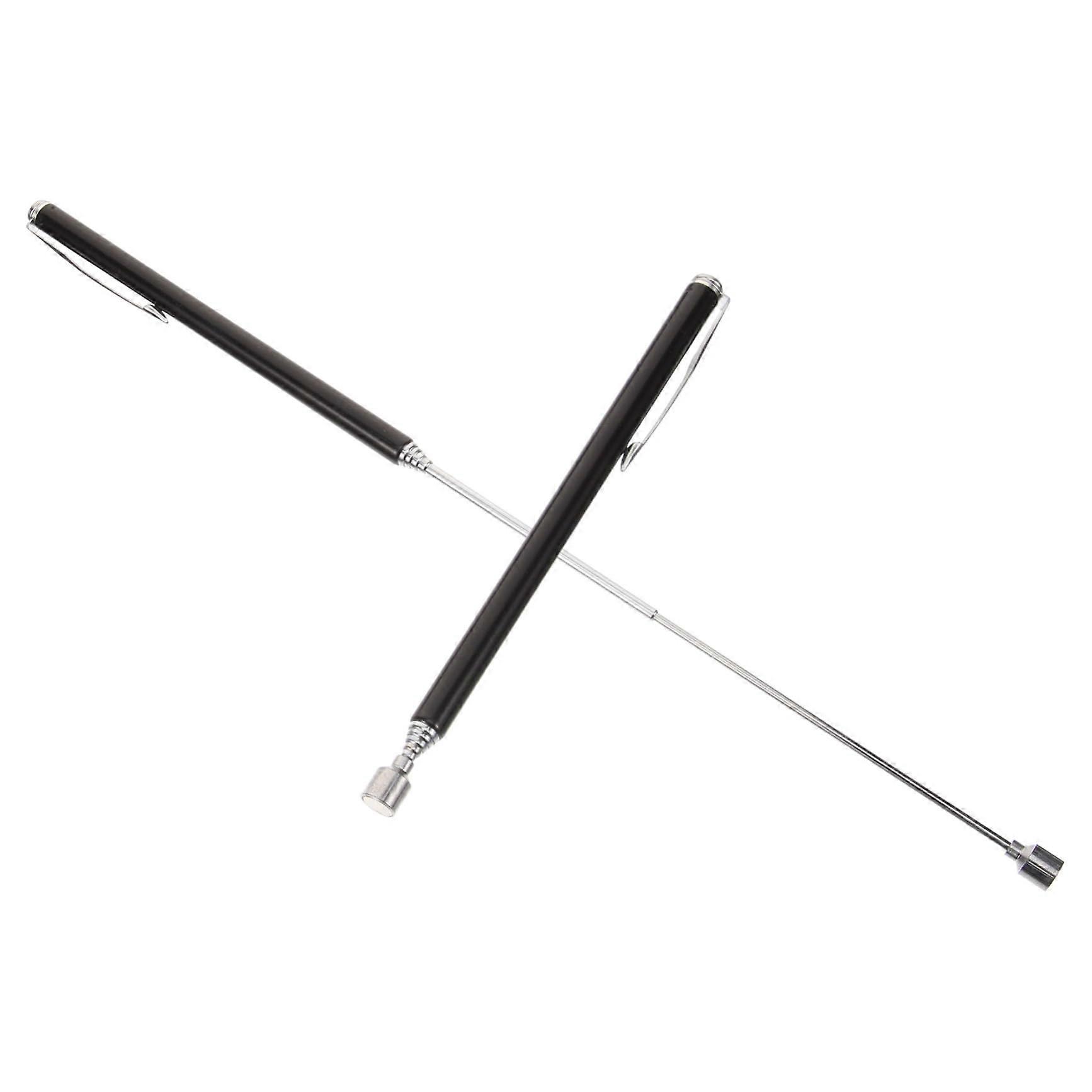 Telescopic Magnetic Lifter 2 Pack Portable Gripper With Pocket Clip For Small Metal Objects Flexible Handling Storage