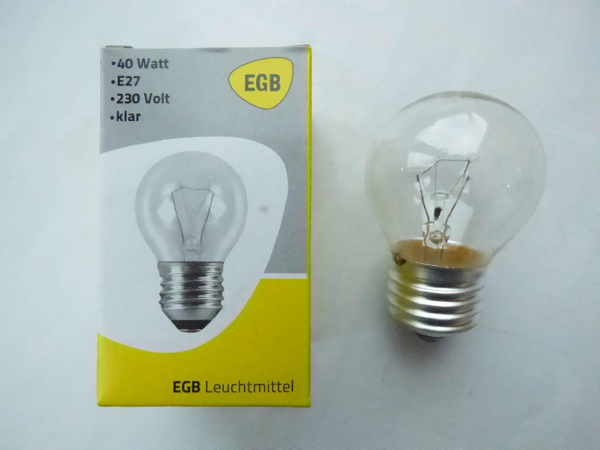 EGB E27 40W Clear Drip Light Bulb, Vintage Style, Energy Efficient, Home Lighting Fixture