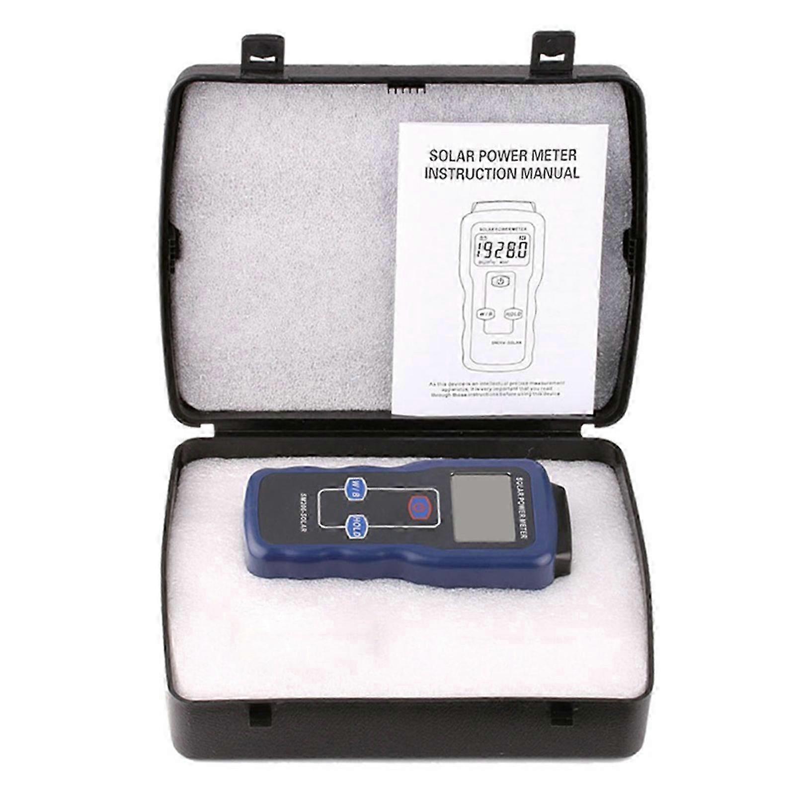 Sm206 Digital Solar Power Meter Sun Light Radiation Measuring Testing Instrument Solar Energy Tester Solar Radiation