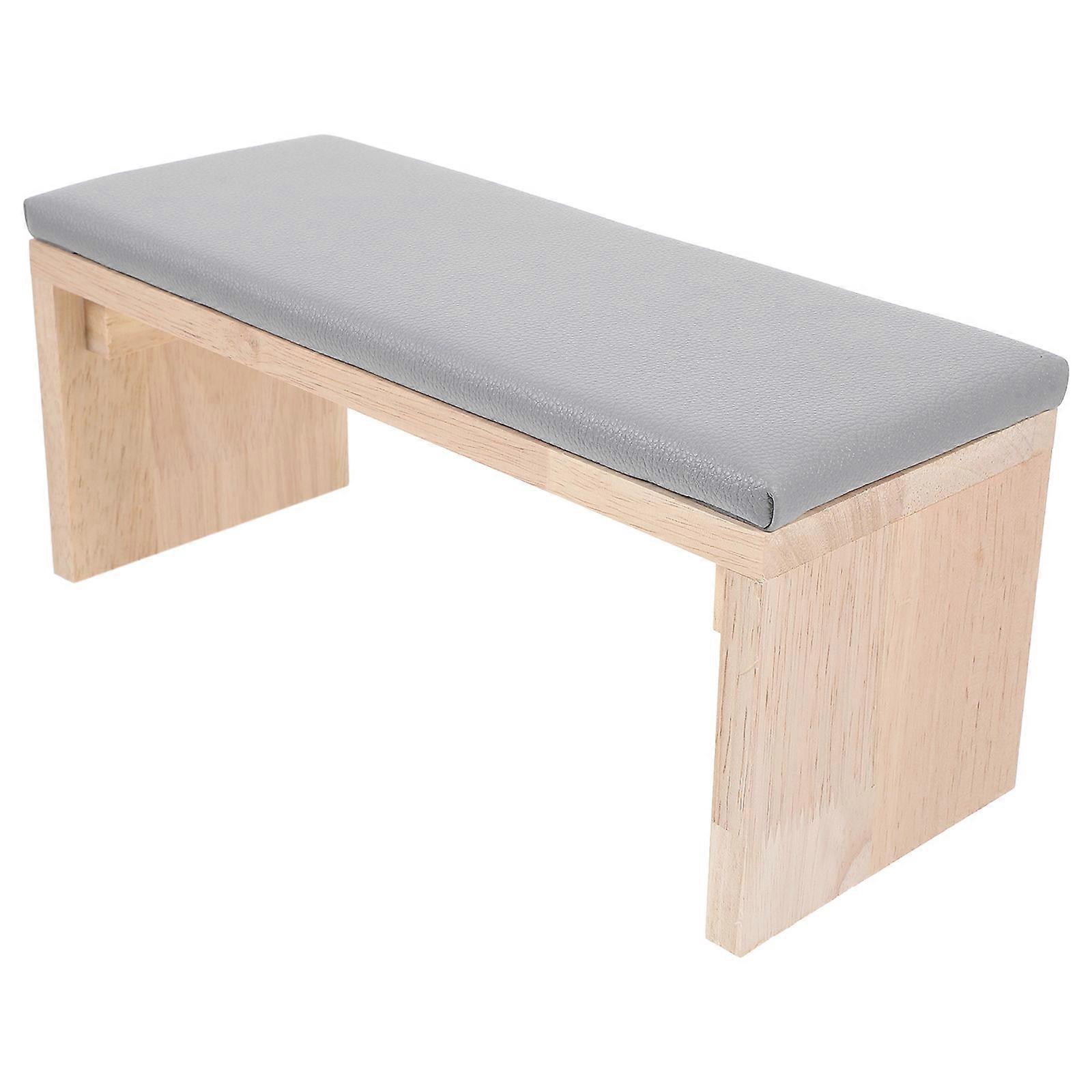 Manicure Pillow Hand Rest Manicure Tool Russian Style Manicure Tool Grey 30x13x12cm Increase Desk Space 1Set