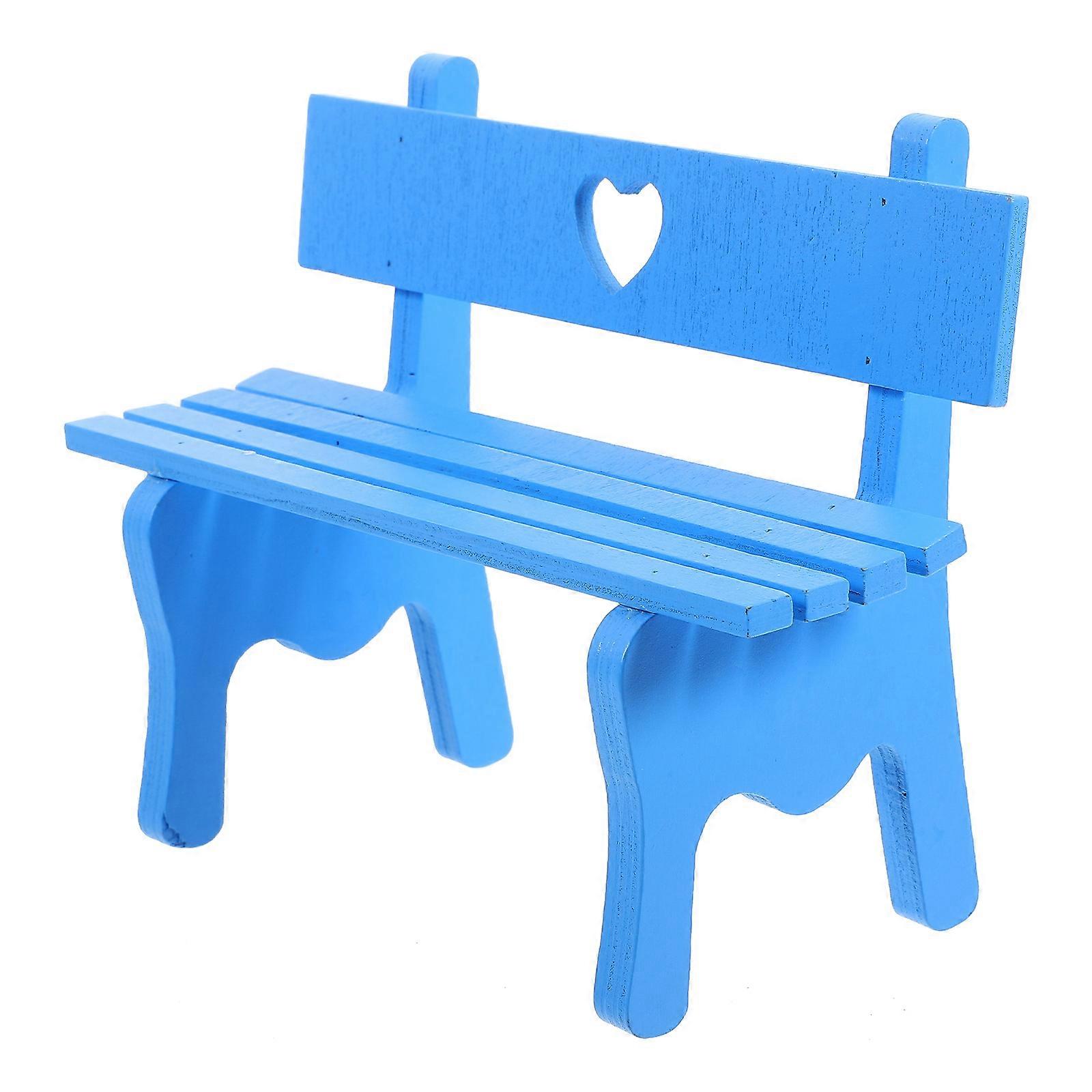 Miniature Park Bench Dollhouse Furniture for Garden, Patio & Village Scenes – Ideal for Mini House Decor and Model Landscapes
