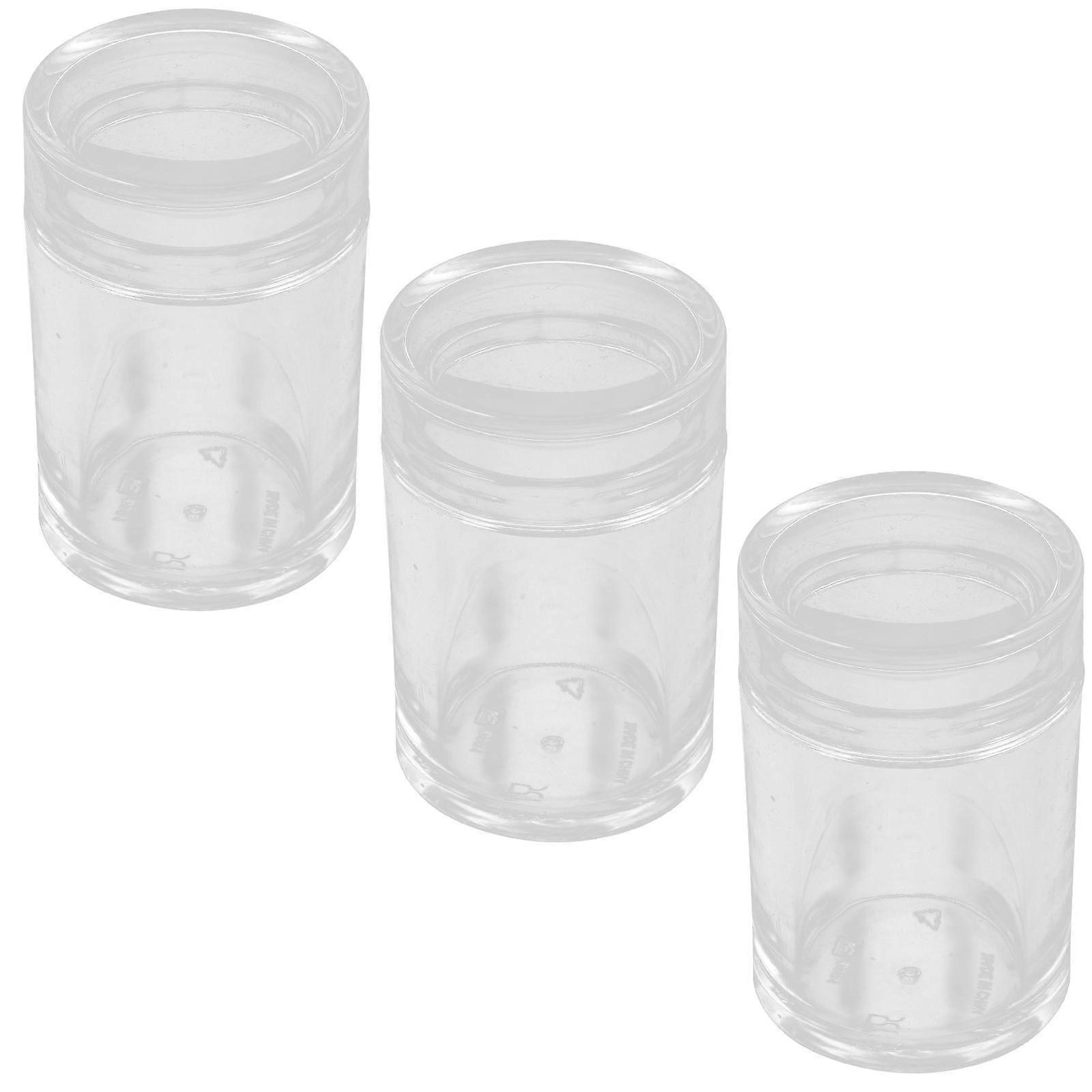 Cotton Bud Storage Portable Cotton Swab Dispensers Makeup Items .2x5.2x5.2cm 3Pcs