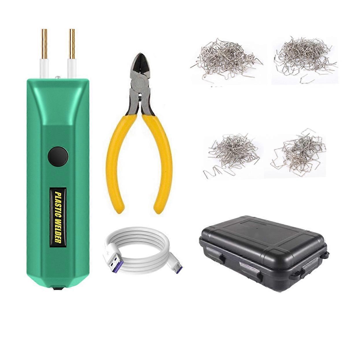 2 in 1 Plastic Welder Kit 100W Portable MINI Hot Plastic Crack Repair Tool Repair of Automobile Bump