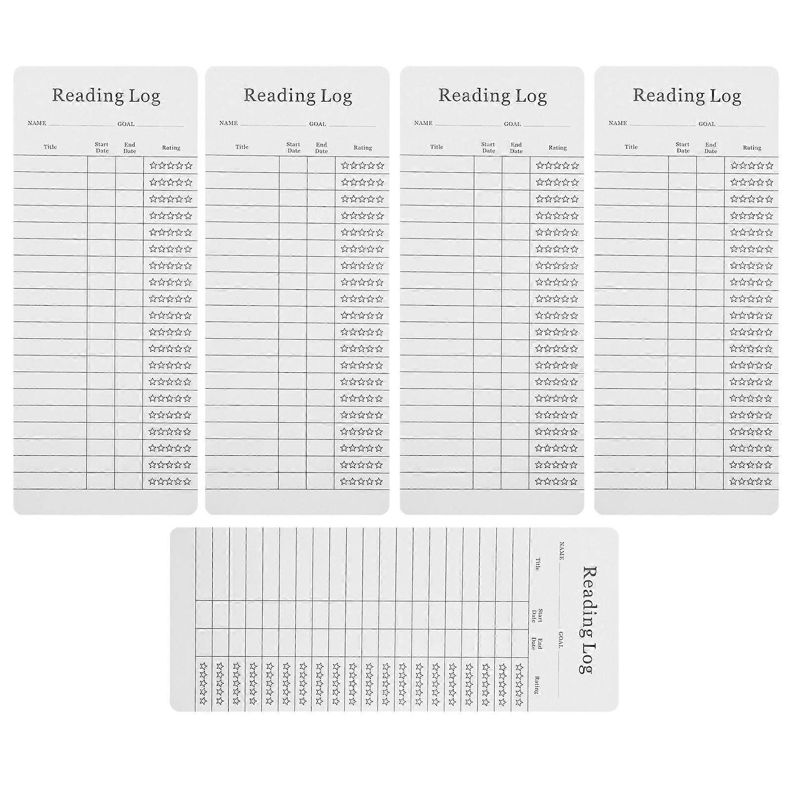 12pcs Reading Log Bookmark Reading List Bookmark Reading Accessories For Book Lovers