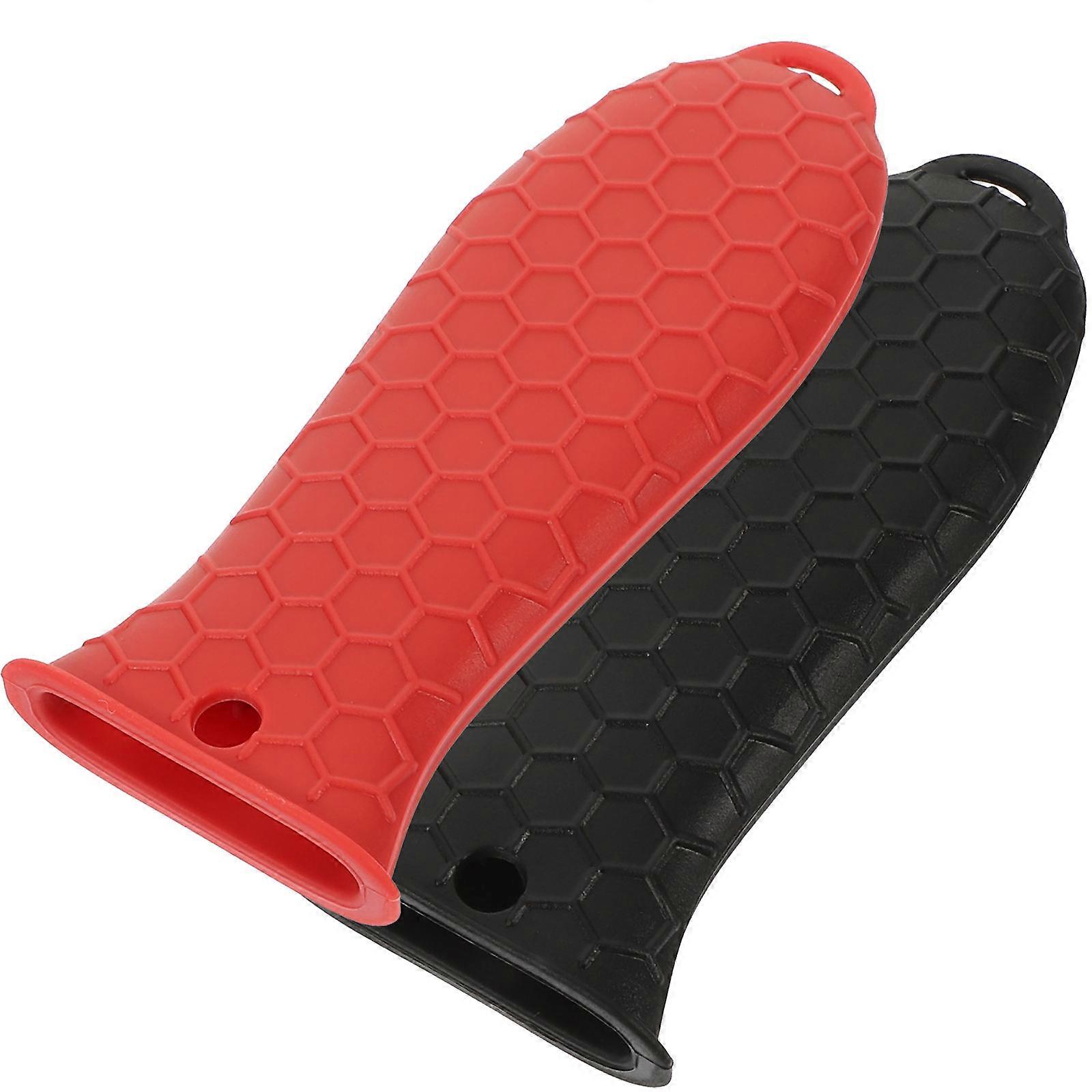 כיסויי אחיזת סיר נגד החלקה כיסויי ידית סיר החלקה לשימוש במטבח ידיות כלי בישול 2 יחידות