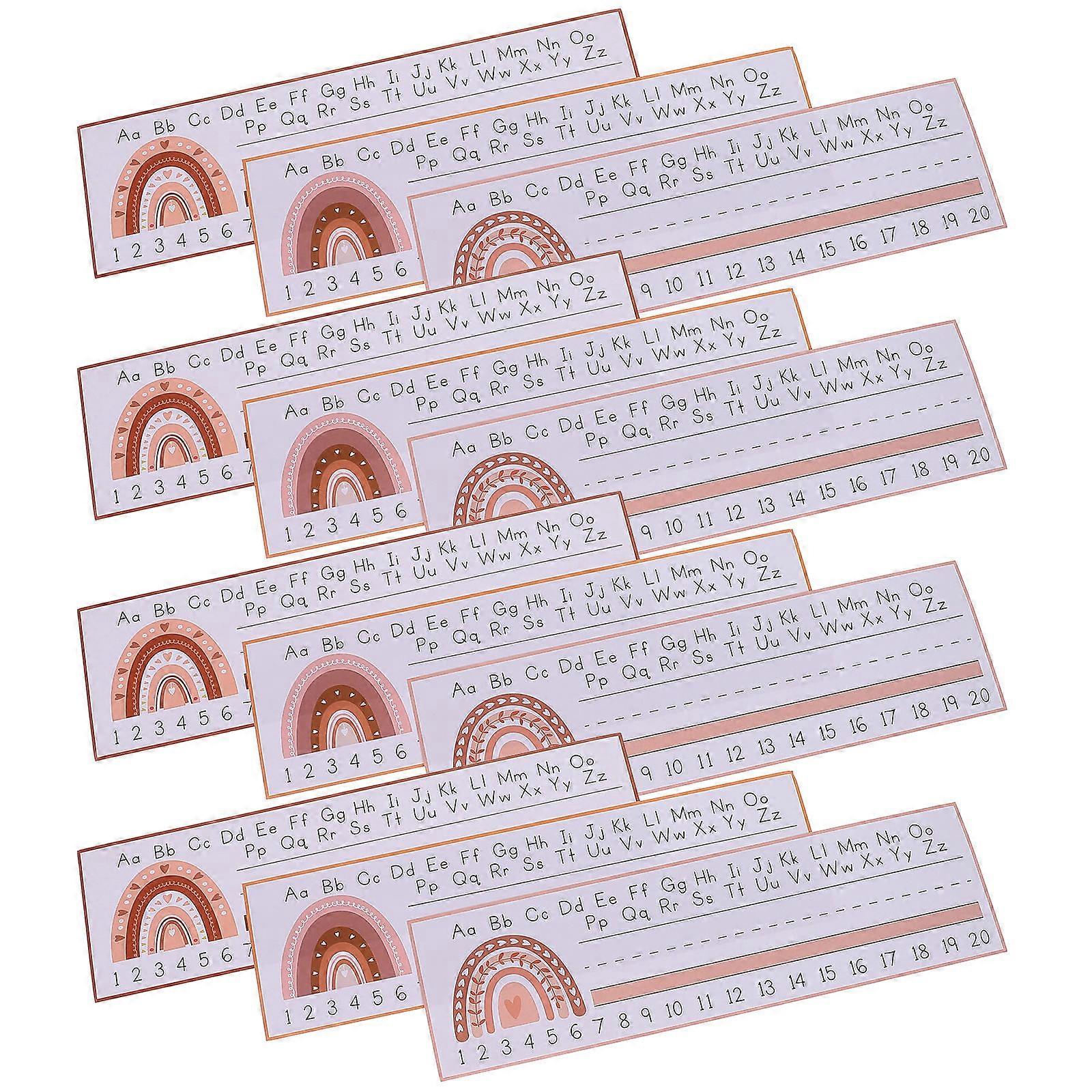 Children's Nameplates for Classroom Desks Multi-Colored 28.00x8.00x0.10cm Simple Tool 60 Sheets