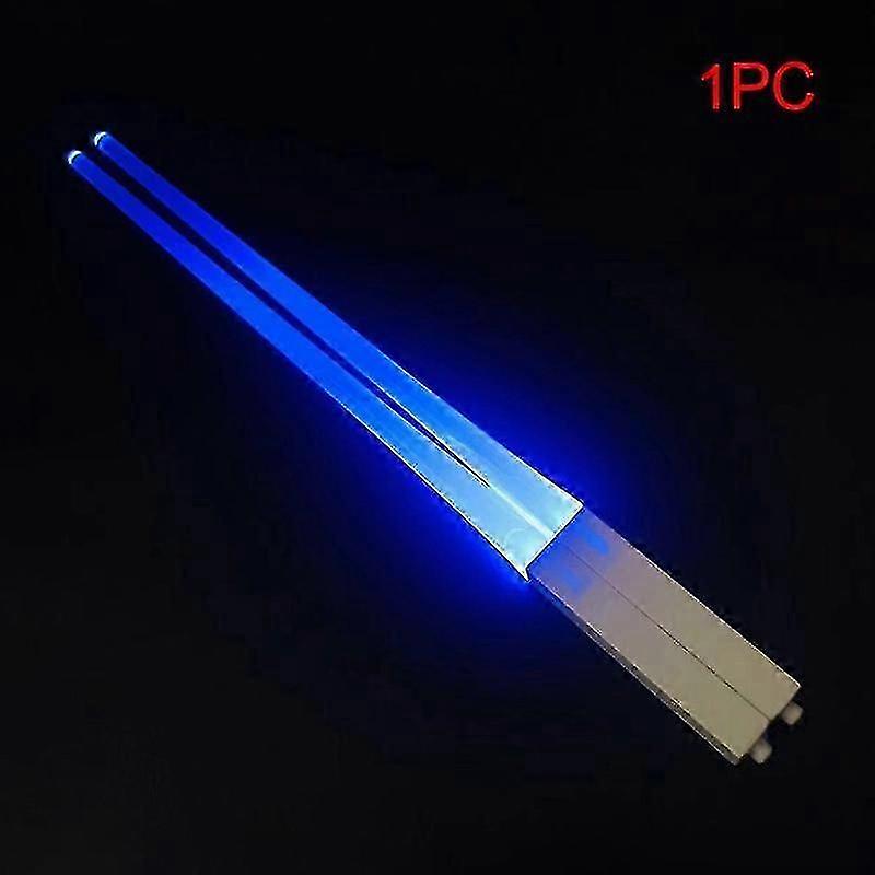 1 Pcs Luminous Chopsticks with LED Light Detachable Washable Reusable Free Tableware for Kitchen Dinner