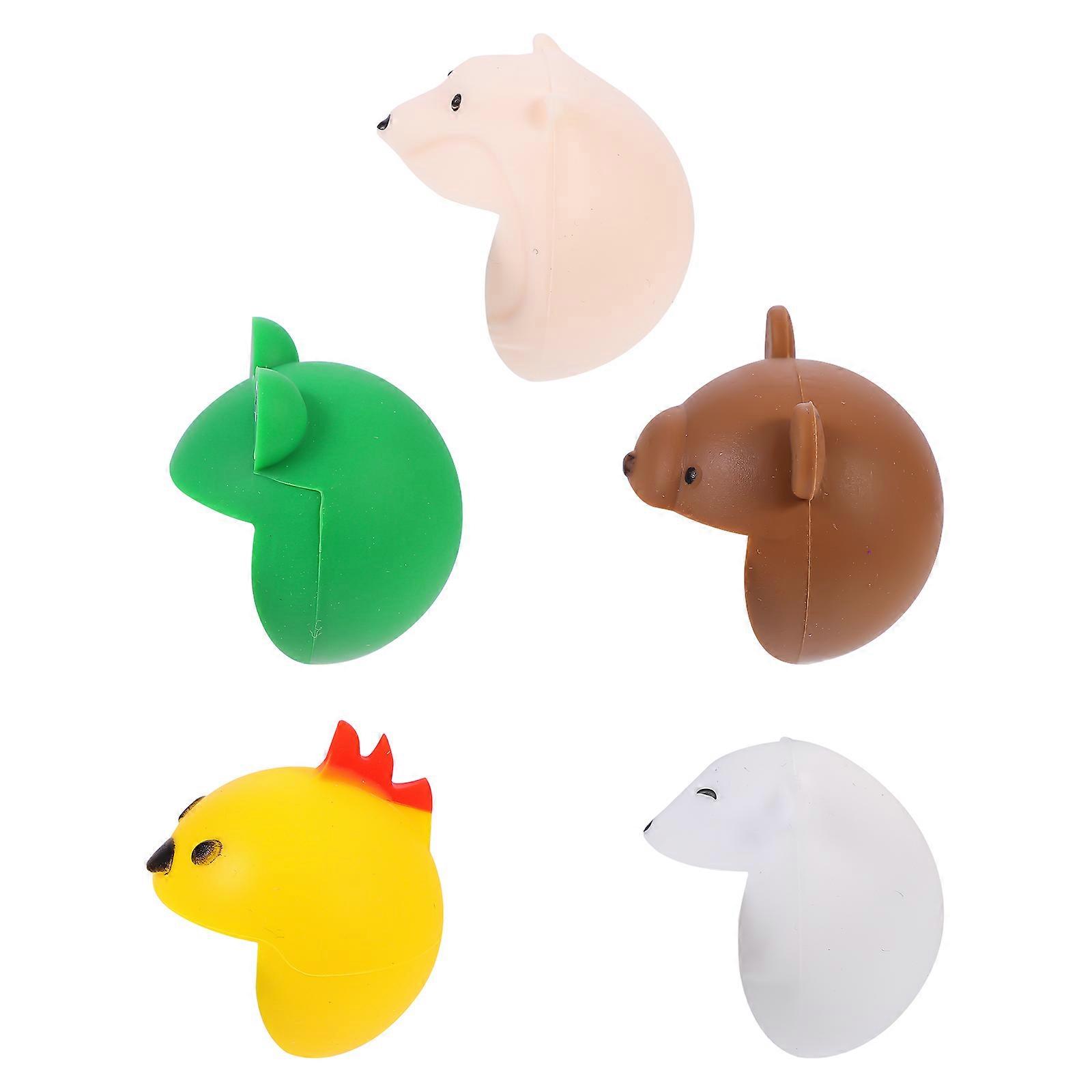 Assorted Color Animal Shape Corner Guards Made of Silicone for Home Use 1Set