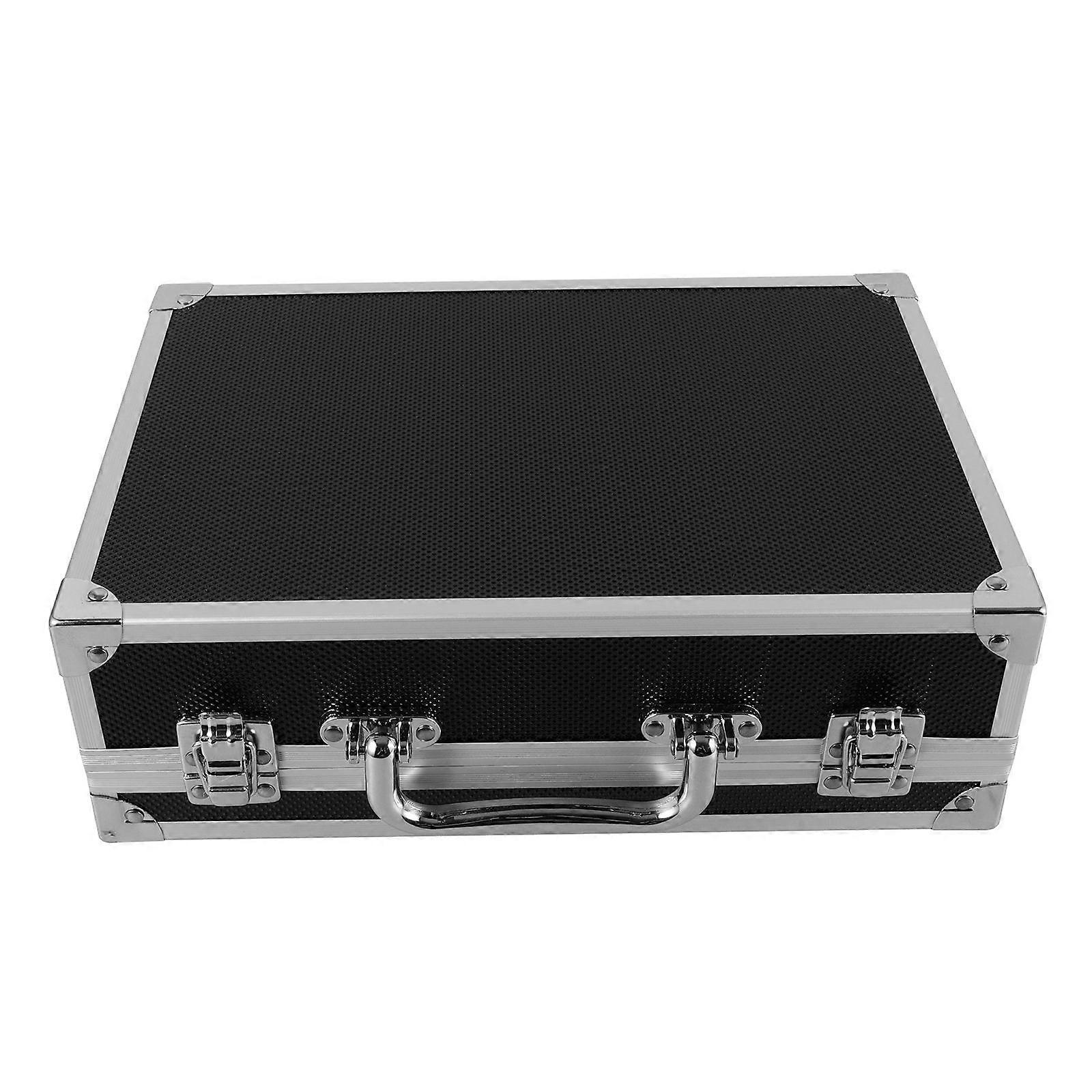 Portable Aluminum Alloy Tool Storage Box – Multi Function Handheld Gadget Case with Easy Locking Mechanism, Compact Design for Travel & Outdoor Use,