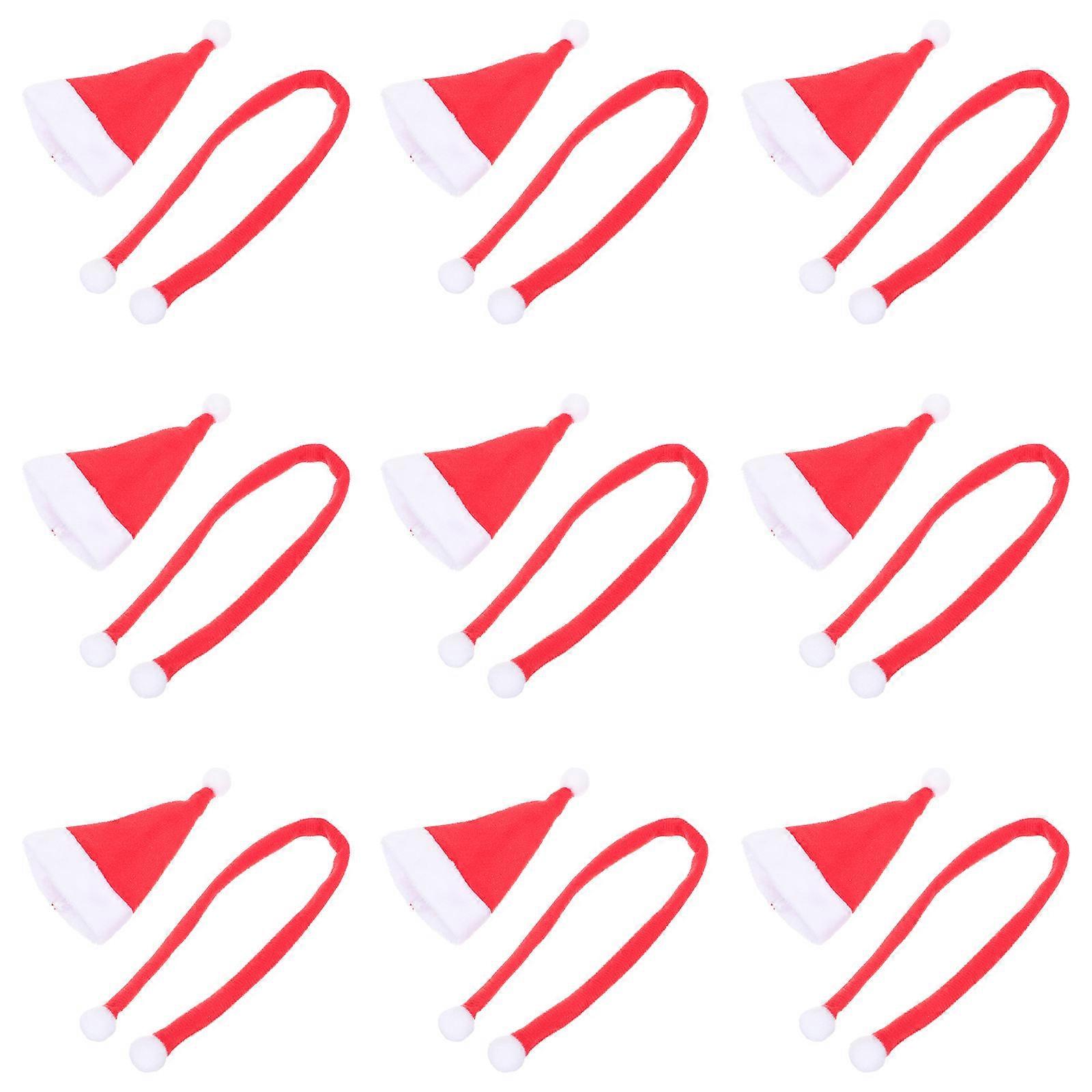 Mini Imitation Hats Small Ornaments Decorative Bottle Decors Delicate Design Theme Parties Dolls 11x6.5x1.5cm 1Set