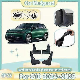Parafanghi anteriori posteriori per auto adatti per accessori Leapmotor C10 2024 2025 Protezione paraspruzzi per ruote automatiche Kit paraspruzzi antispruzzo 4 pezzi