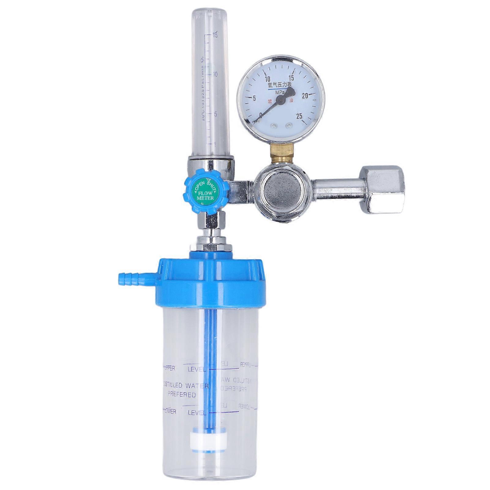 Y008 Oxygen Pressure Regulator Buoy Type Inhalator Flow Meter Absorber with BSP 5/8 Inch Inlet Screw 