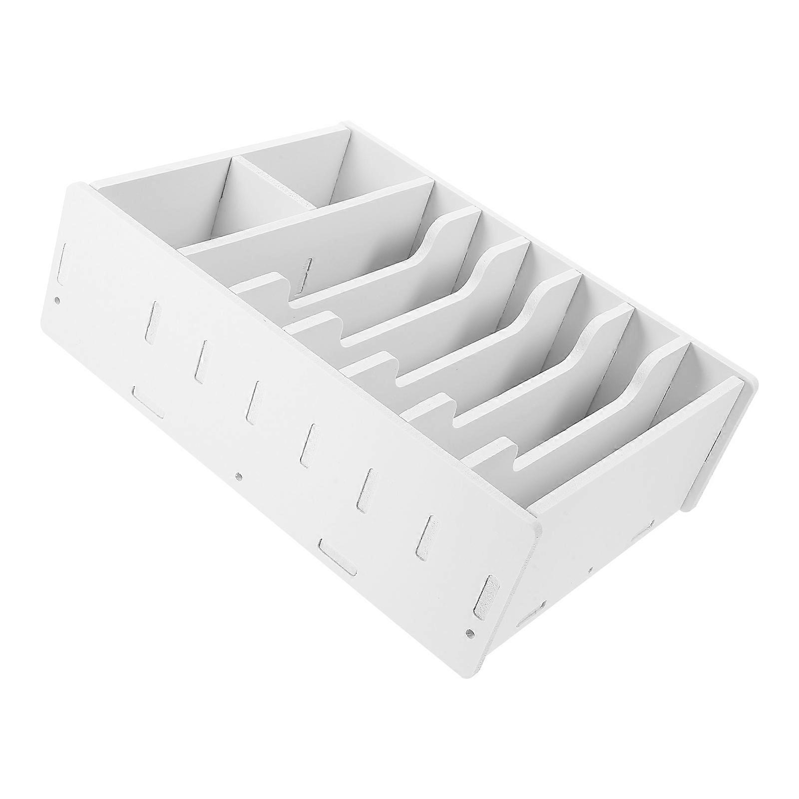 Multi Compartment Desktop Money Holder for Coins, Bills & Financial Documents – Sturdy Cash and Receipt Organizer Box for Home Use