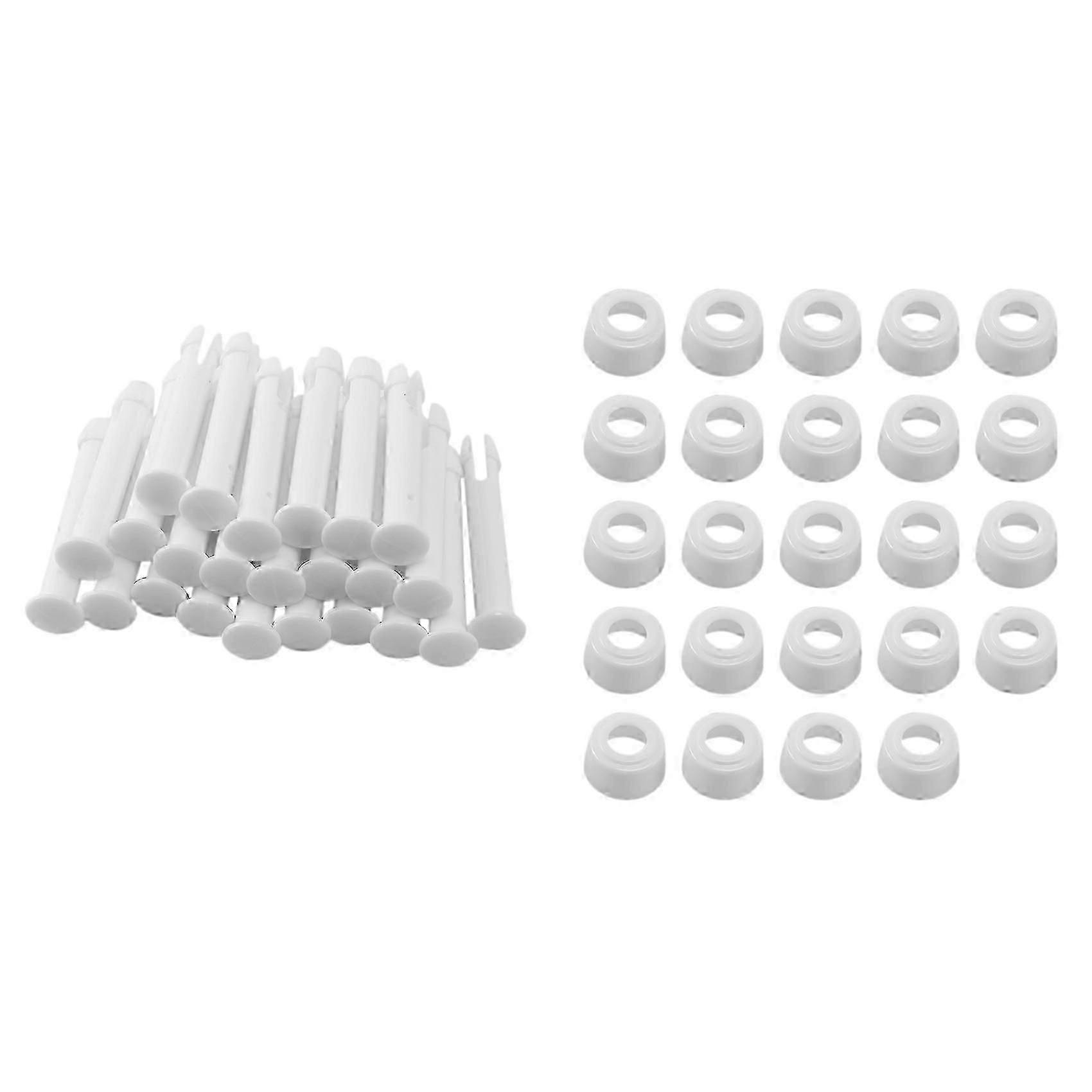 24Pcs ABS Pool Joint Pins, 6cm/2.36in Cap Set Seals compatible with Swimming Pool Replacement Parts 28270-28273