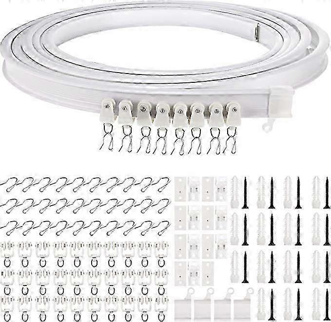 5 Meters Bendable Ceiling Curved Curtain Track Flexible Ceiling Curtain