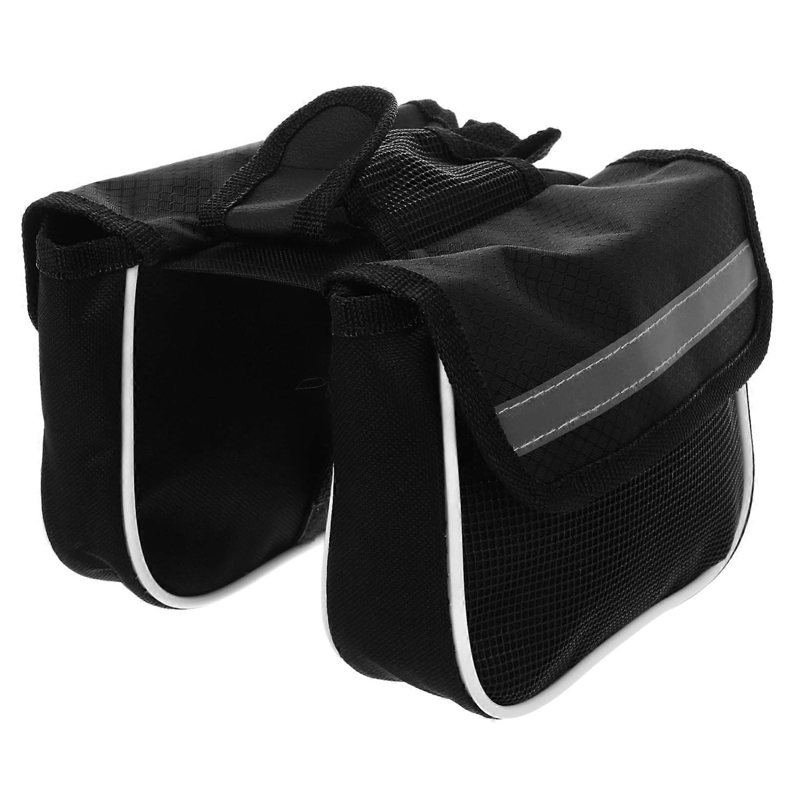 Bicycle frame bag for mountain bikes Large capacity Adjustable Multifunctional Suitable for bikes and gravel bikes for phone key and Personal