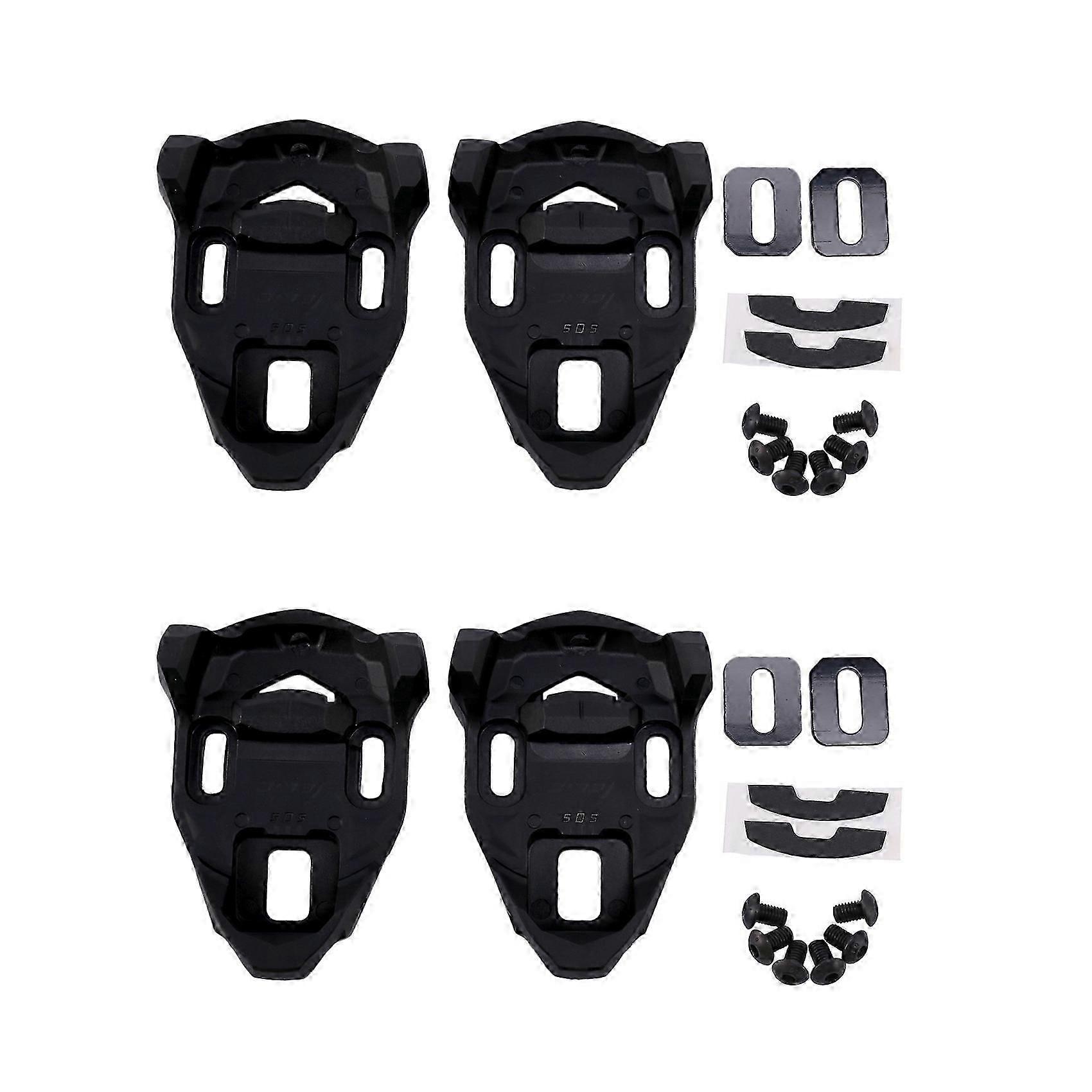 4X Bisiklet Cleat Set Plastik Siyah Yol Bisikleti Bisiklet Pedalı Cleat Lock Zaman IClic / X-Presso Pedalı için