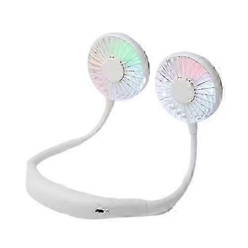 Hanging Neck Mini Fan With LED Lights