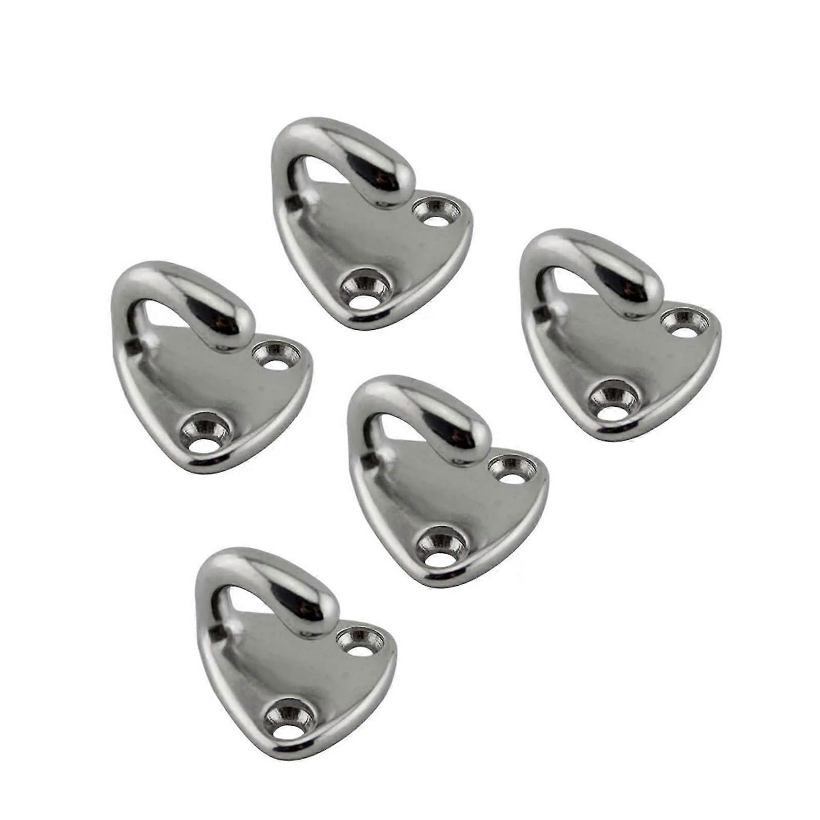 316 Stainless Steel Open Boat Hooks for Yachts, 5-Pack Marine Accessories for Boats and Awnings