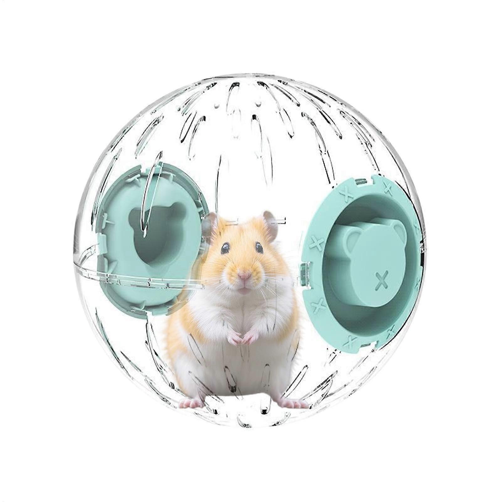 Hamster Ball Running Wheel for Training, Comfortable and Breathable Design for Small Pets, Green Klein, Spacious 12 inch