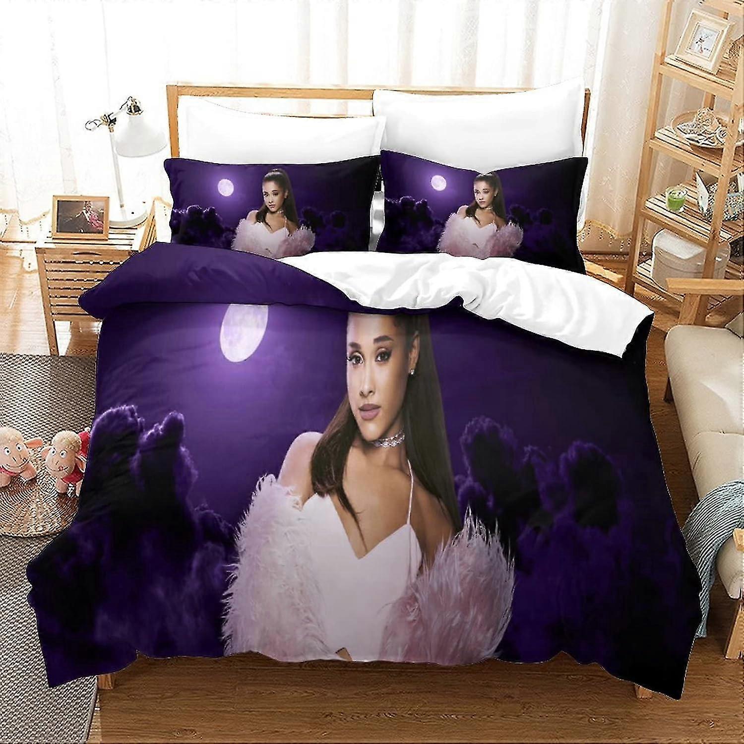 Pehmeä mikrokuitupussilakanasetti 3D-tulostuksella, sopii pojille ja tytöille Double Bedding