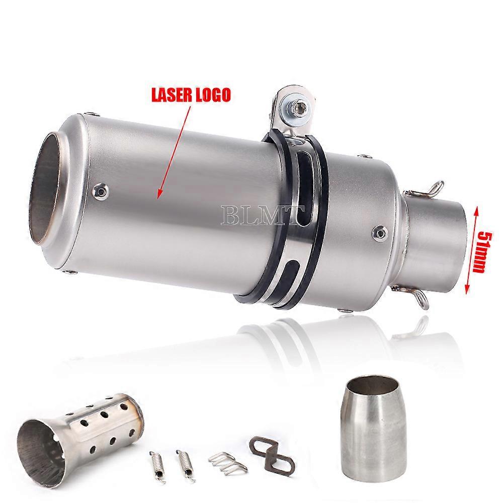 Carbon Fiber Universal Exhaust Muffler, 51mm 60mm, with DB Killer, for z900 R3 R25 MT07 MT09 R1~01119
