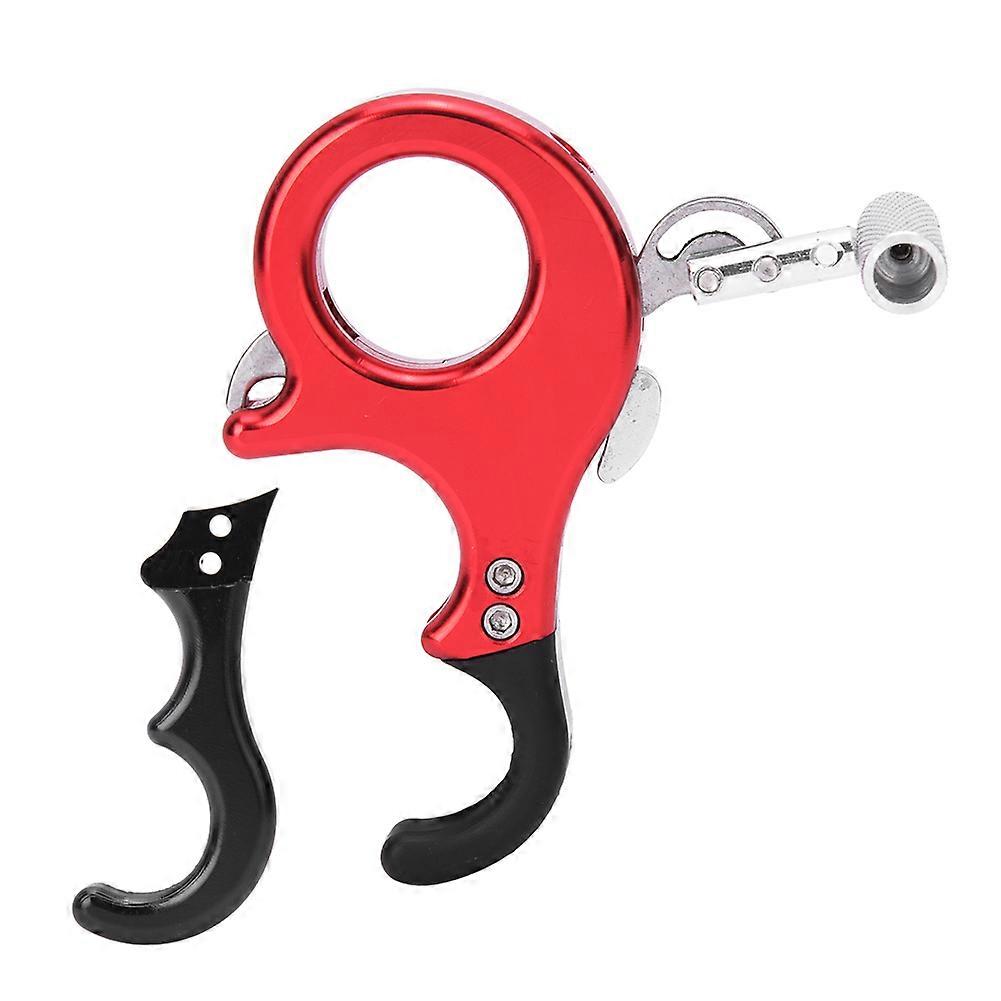 Alliage d’aluminium Tir à l’arc 3 doigts 4 doigts réglable arc à poulies libération poignée pouce pied pied aide accessoire