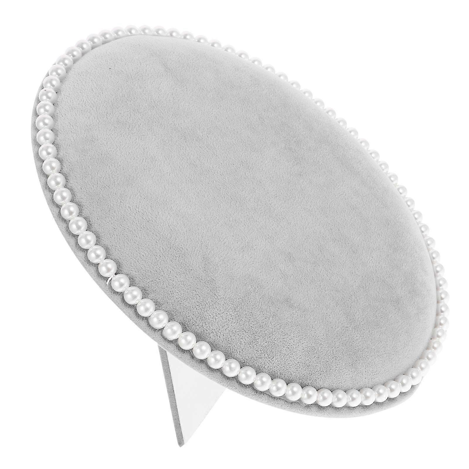 Earring Display Stand Jewelry Organizer Oval Shaped Elegant Storage For Women Home Use 1Set