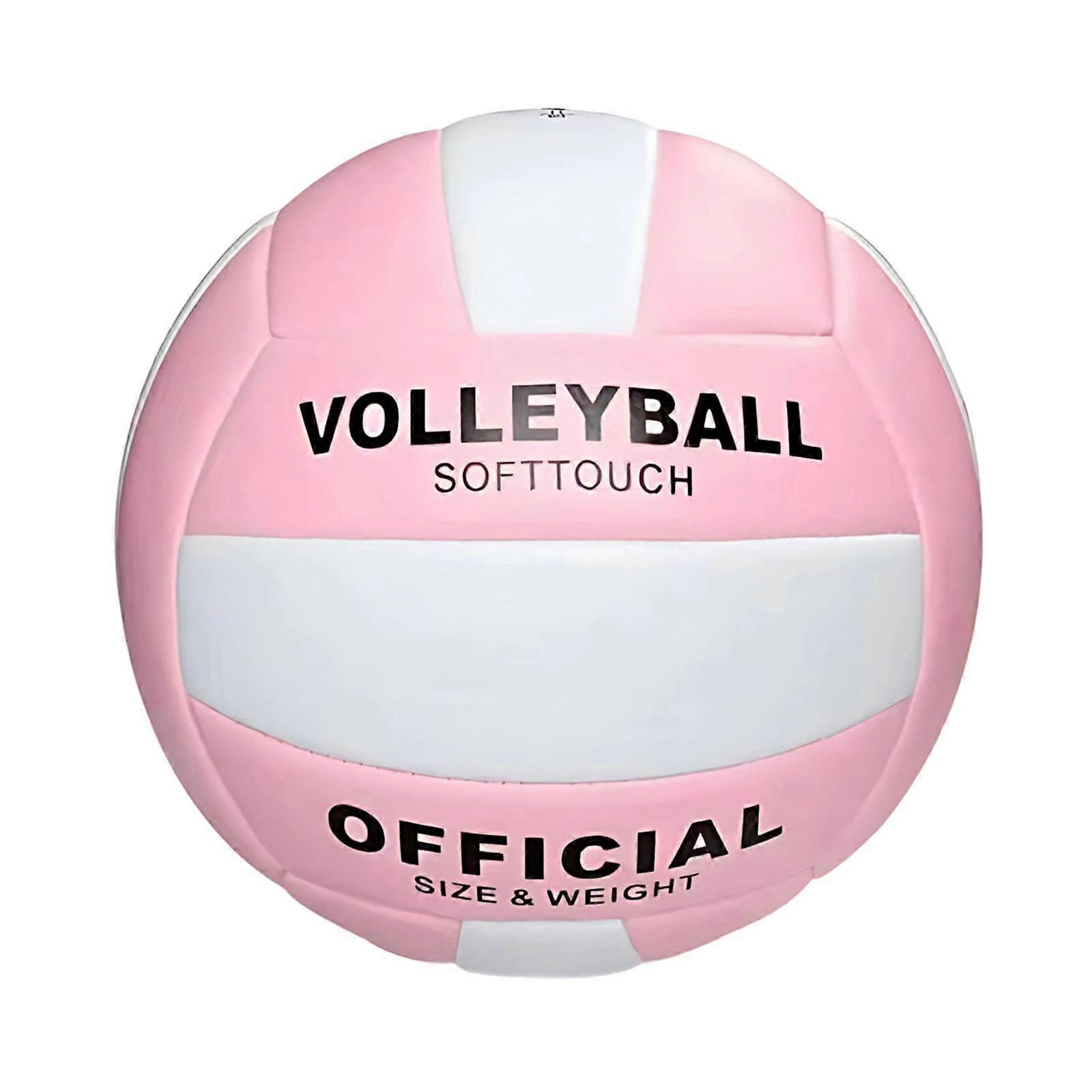 Volleyball, Official Size 5, Super Soft, Beach, Durable, pink