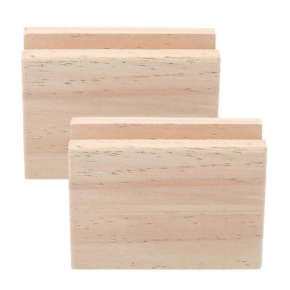 2pcs Meubles Rehaussement Pads Lit Riser Table Pied Élévation Prend En Bois Contremarches