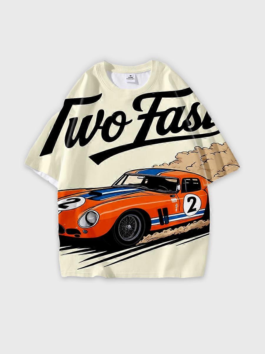 T-shirt round neck Pattern loose short sleeve JW2051