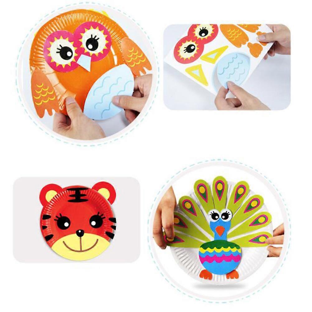 Handmade Paper Tray Stickers for Decoration Age Assorted Color Kit